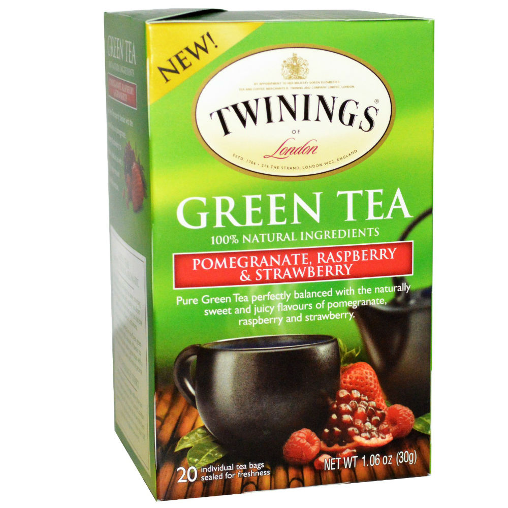 Picture of Twining Tea KHFM00115518 Pomegranate Raspberry & Strawberry Green Tea&#44; 1.06 oz - 20 Bags