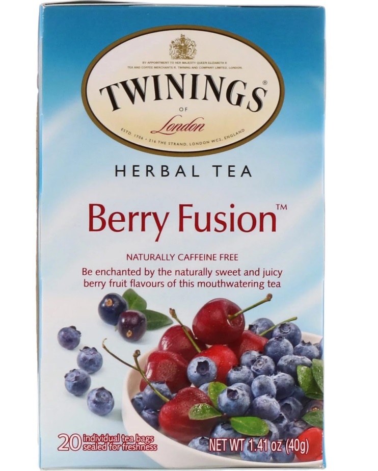 Picture of Twining Tea KHLV00279544 Berry Fusion Herbal Tea&#44; 1.41 oz