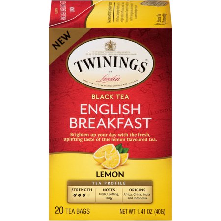 Picture of Twining Tea KHLV00301260 English Breakfast Lemon Black Tea&#44; 20 Bags