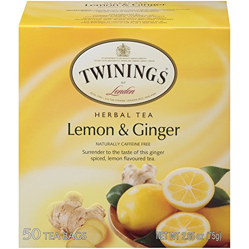 Picture of Twining Tea KHLV00315883 Lemon & Ginger Herbal Tea&#44; 50 Bags