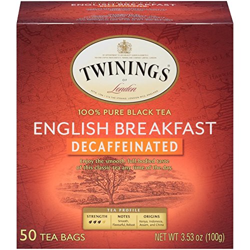Picture of Twining Tea KHLV00315884 Decaffeinated English Breakfast Black Tea&#44; 50 Bags