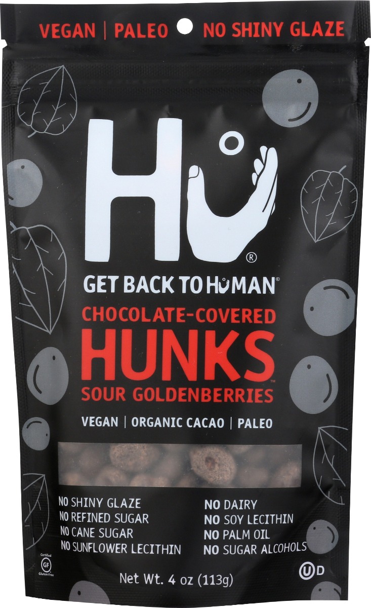 Picture of HU KHCH00338735 Chocolate Covered Hunks Sour Golden Berries, 4 oz