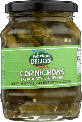 Picture of Fabrique Delices KHCH00308198 Cornichons French Style Gherkins Glass Jar, 10.93 oz