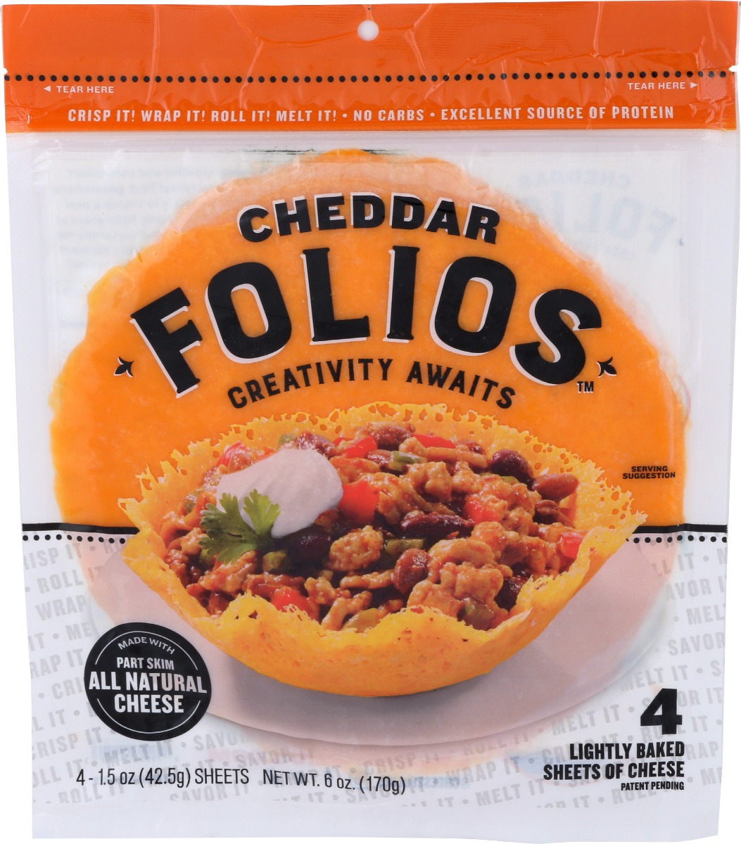 Picture of Folios KHCH00299402 Cheddar Cheese Wraps&#44; 6 oz