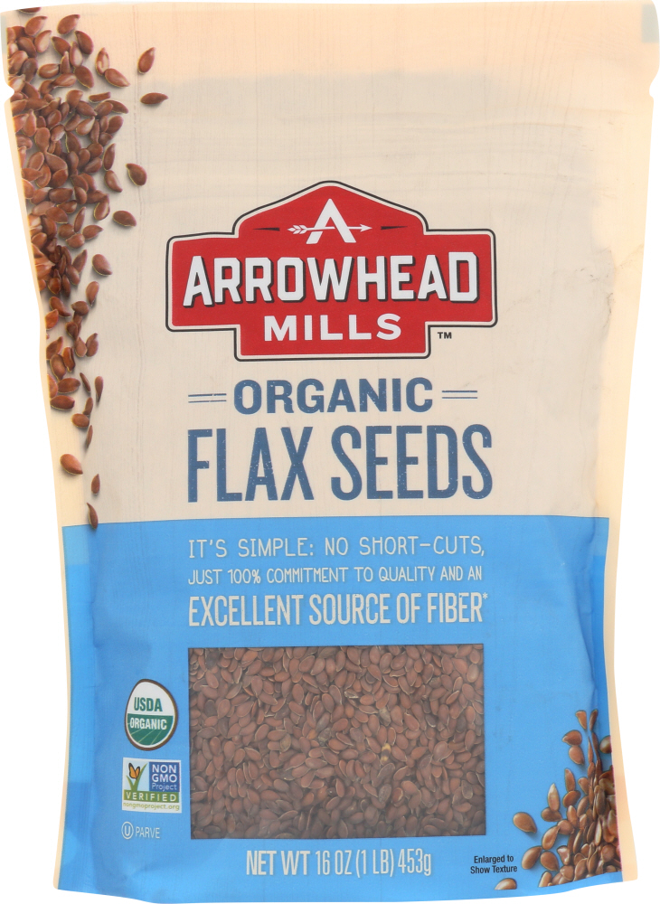 Picture of Arrowhead Mills KHFM00787879 16 oz Organic Flax Seeds