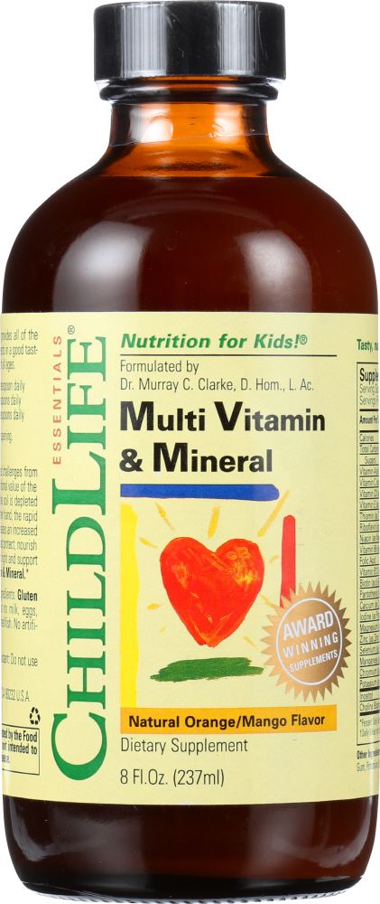 Picture of Childlife Essentials KHFM00254003 8 oz Multi Vitamin & Mineral - Natural Orange Mango Flavor