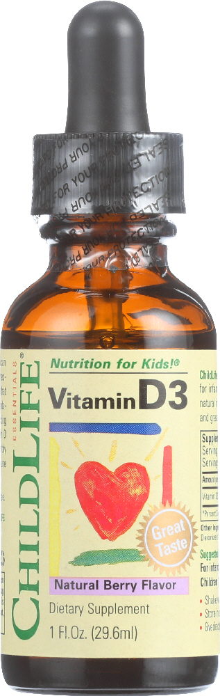 Picture of Childlife Essentials KHFM00254292 1 oz Vitamin D3 - Natural Berry Flavor