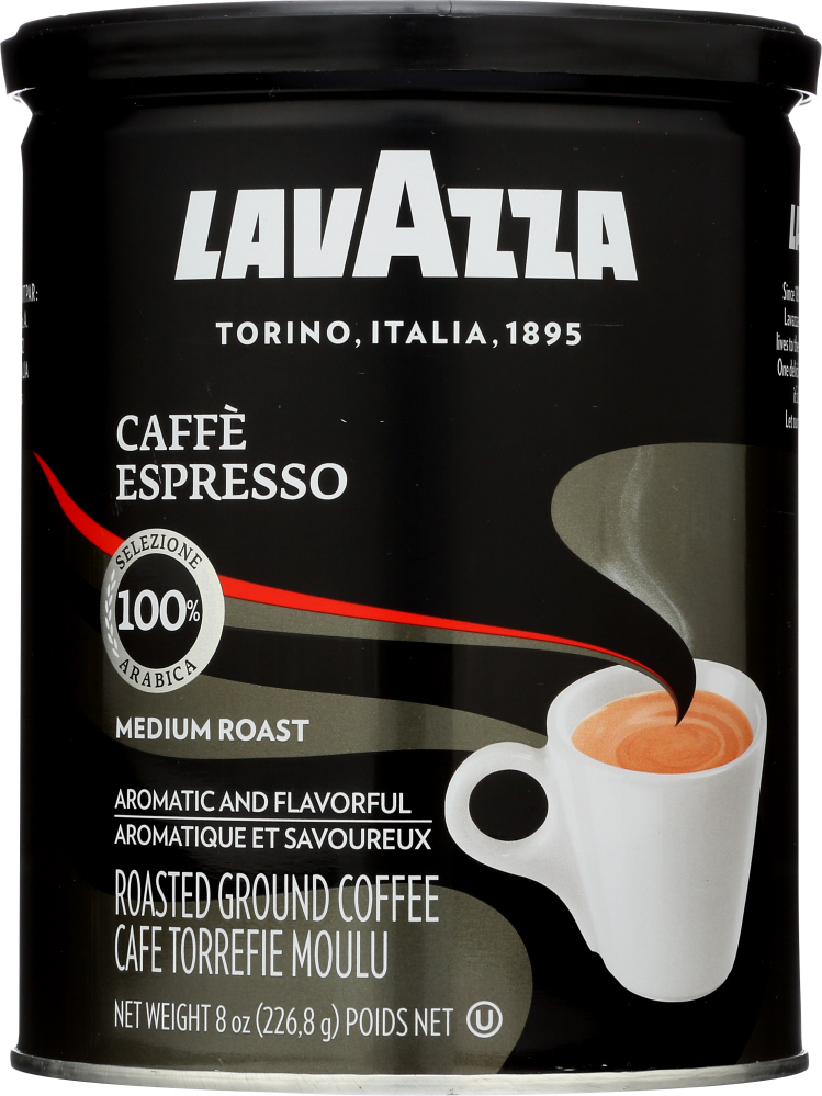 Picture of Lavazza KHLV00024854 Ground Espresso Coffee Can - 8 oz