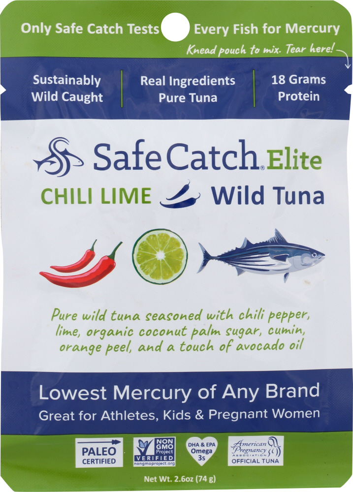 Picture of Safe Catch KHFM00317392 2.6 oz Elite Wild Tuna Pouch Chili Lime