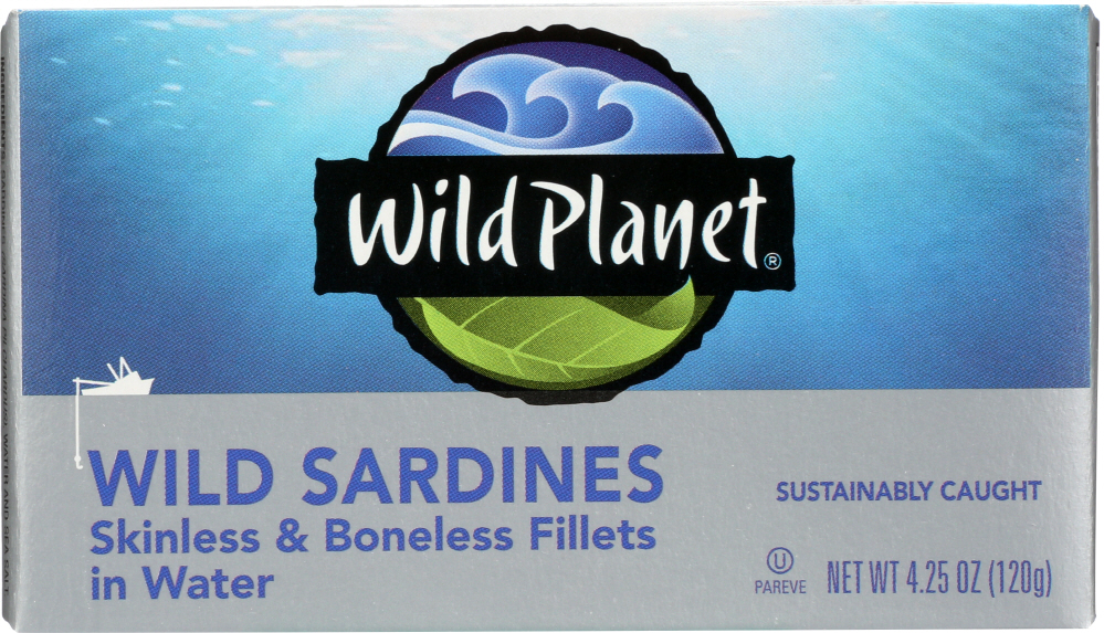 Picture of Wild Planet KHLV00257911 4.25 oz Sardines Boneless Skinless Water