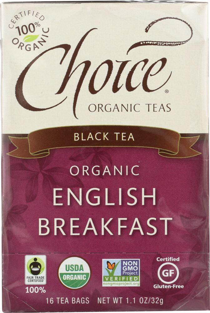 Picture of Choice Organic Teas KHLV00616060 Organic English Breakfast Tea - 16 Bags