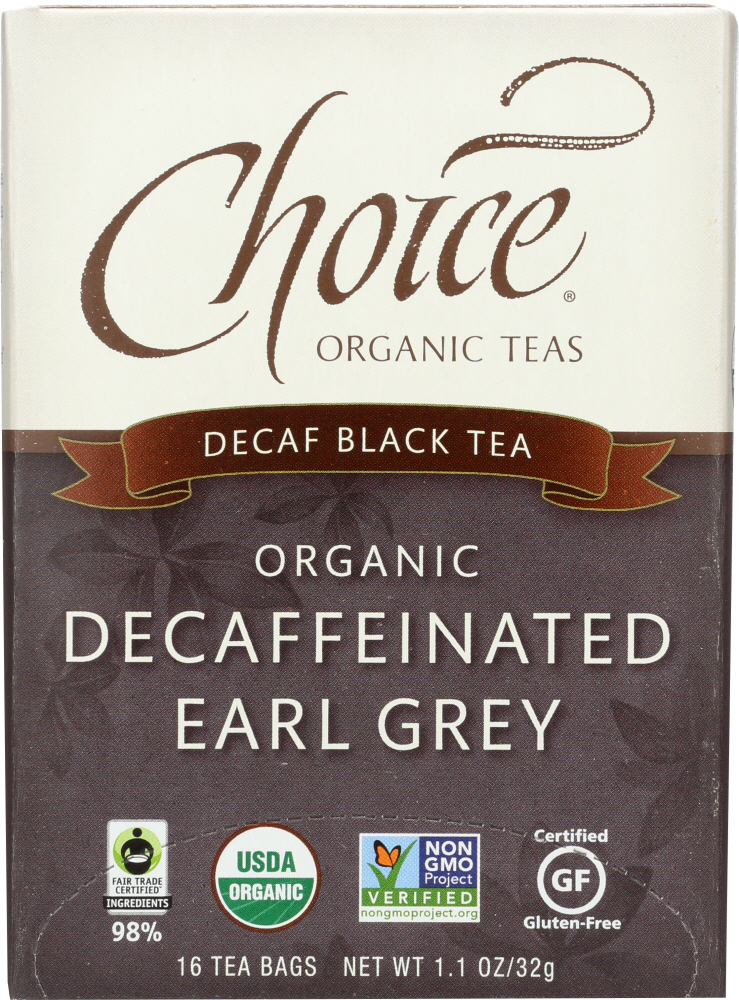 Picture of Choice Organic Teas KHLV00616284 Decaffeinated Earl Grey Tea - 16 Bags
