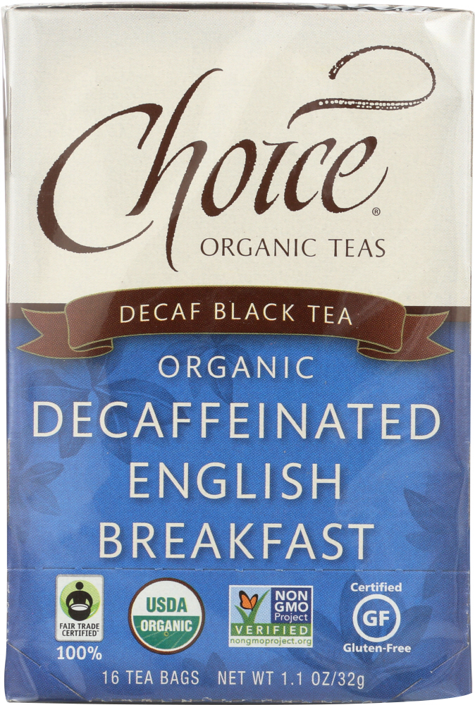 Picture of Choice Organic Teas KHLV01625938 Decaffeinated English Breakfast Tea - 16 Bags