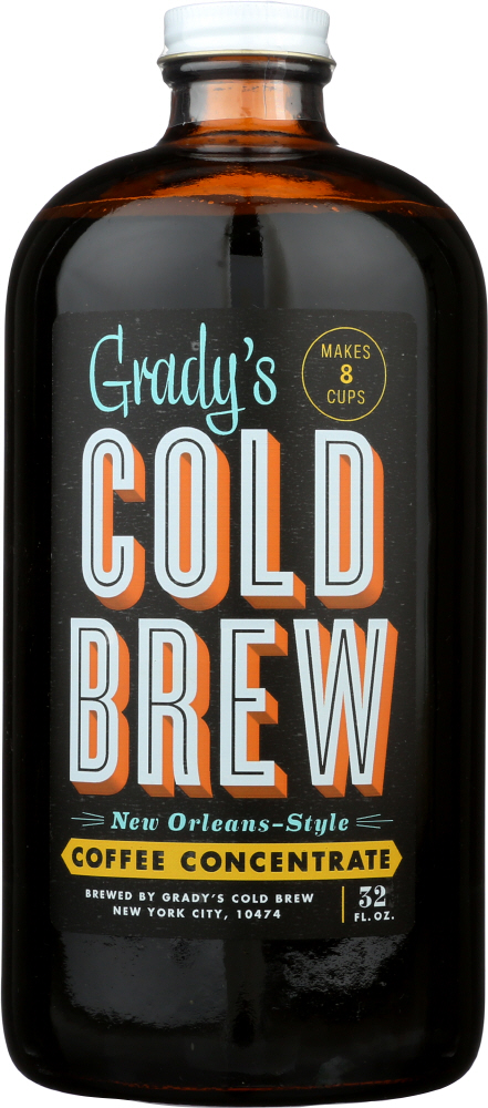 Picture of Gradys Cold Brew KHFM00277935 32 oz Cold Brew Concentrate Coffee