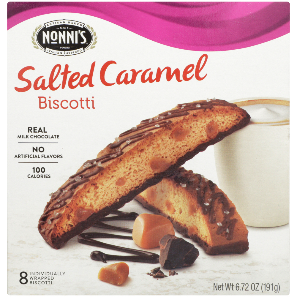 Picture of Nonnis KHFM00081024 6.72 oz Salted Caramel Biscotti