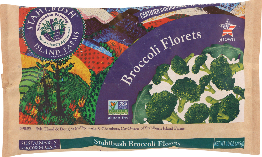 Picture of Stahlbush Island Farms KHFM00128456 10 oz Gluten Free Broccoli Florets