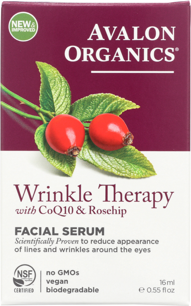 Picture of Avalon Organics KHFM00091694 0.55 oz Wrinkle Therapy with COQ10 & Rosehip Facial Serum