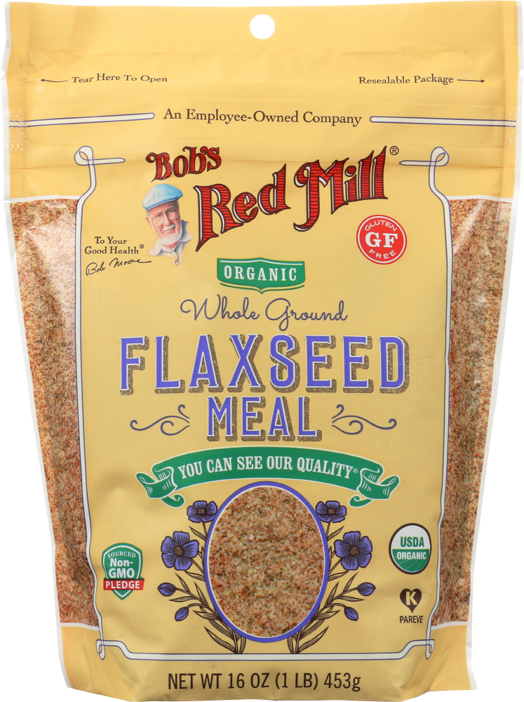 Picture of Bobs Red Mill KHFM00308404 16 oz Organic Whole Ground Flaxseed Meal