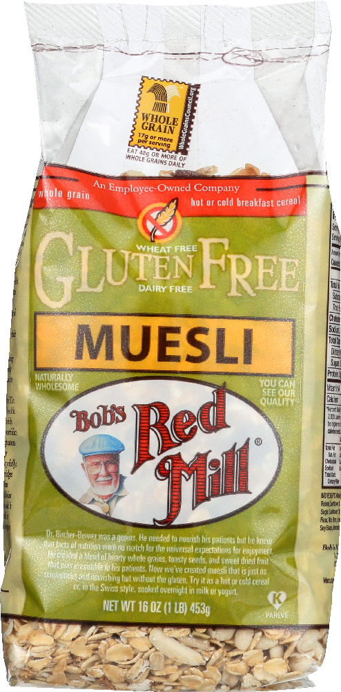 Picture of Bobs Red Mill KHFM00979310 16 oz Gluten Free Muesli Cereal