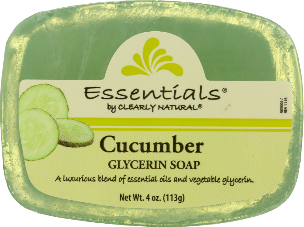 Picture of Clearly Natural KHFM00185058 4 oz Cucumber Pure & Natural Glycerine Soap