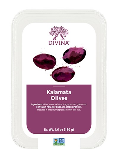 Picture of Divina KHCH00337450 4.60 oz Kalamata Olives Fruit
