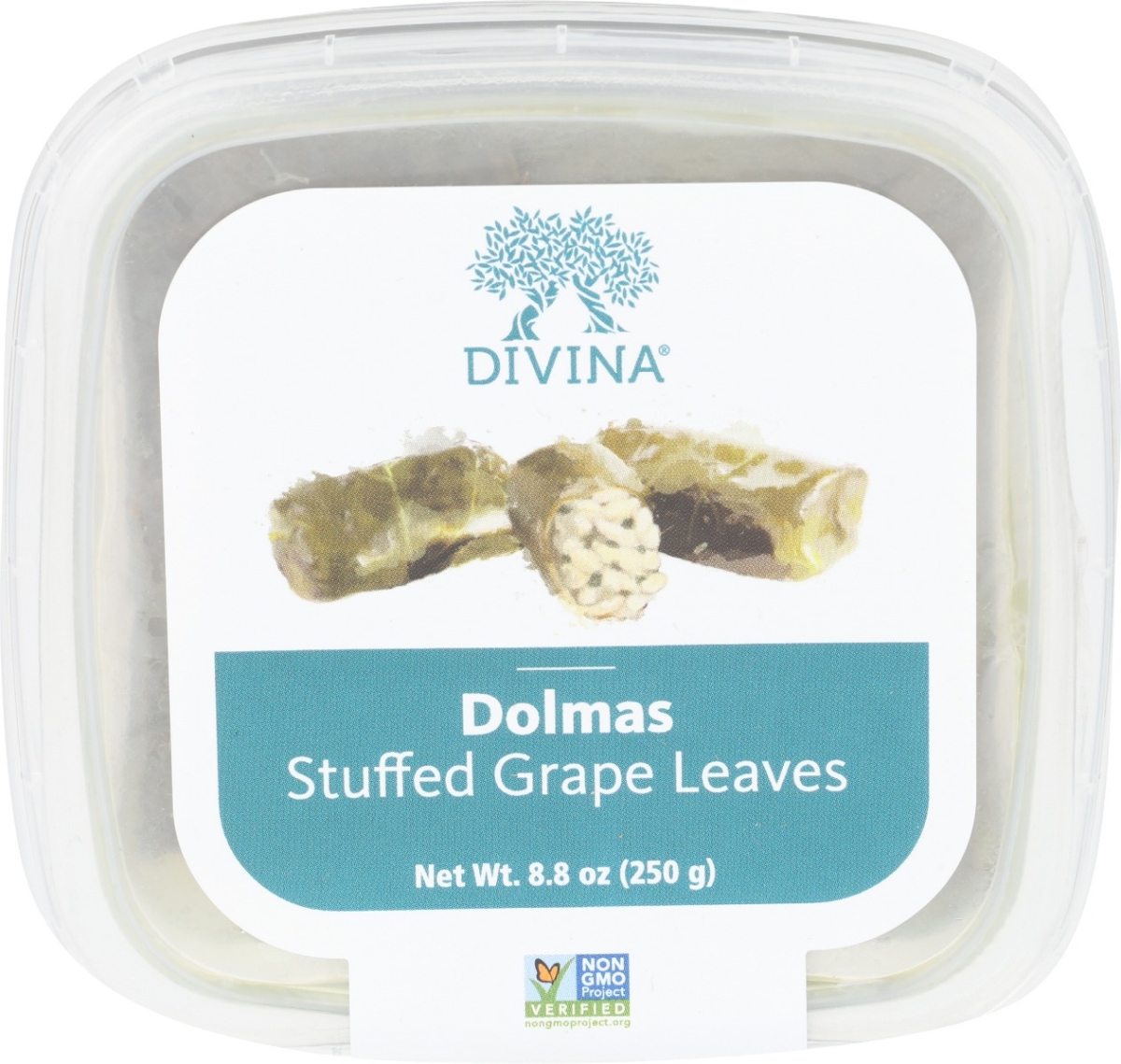 Picture of Divina KHCH00337490 Dolmas Stuffed Grape Leaves Deli Cup&#44; 8.80 oz