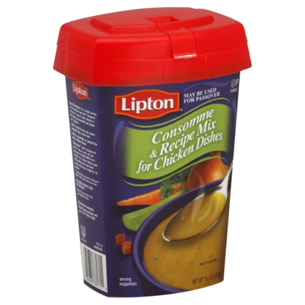 Picture of Lipton KHLV00052725 14.1 oz Lipton Kosher Consomme & Recipe Mix for Chicken Dishes