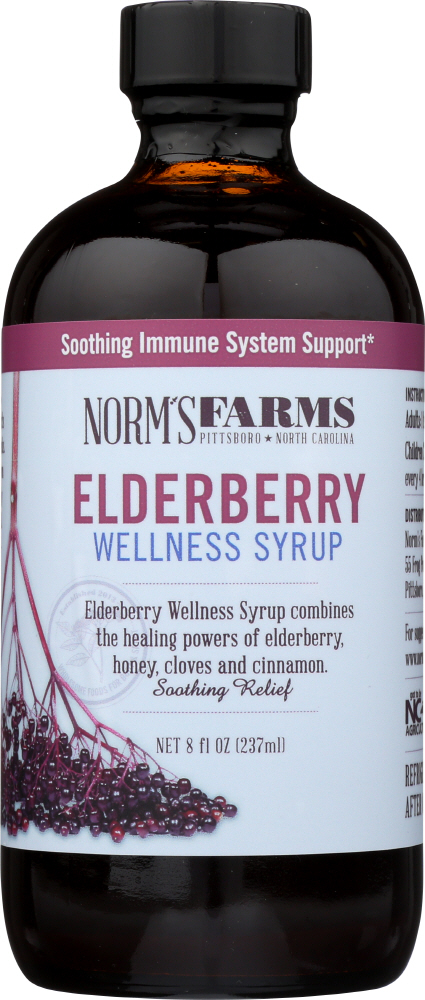 Picture of Norms Farms KHLV00335155 8 fl oz Elderberry Wellness Syrup