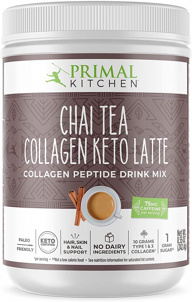 Picture of Primal Kitchen KHCH00351233 8.55 oz Chai Tea Collagen Keto Latte Drink Mix