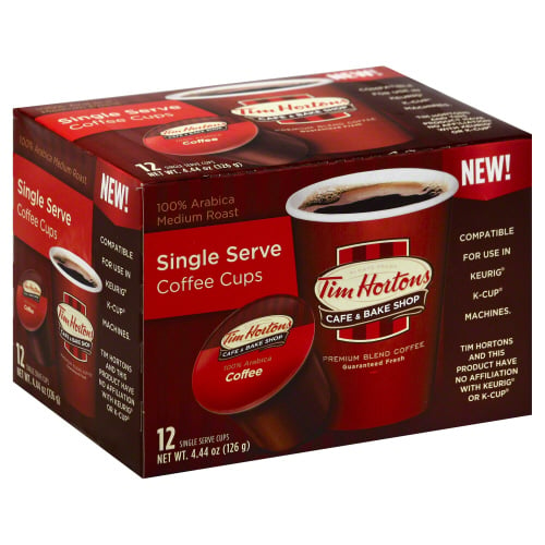 KHLV00139042 4.44 oz Single Serve 100 Percent Arabica Coffee -  Tim Horton