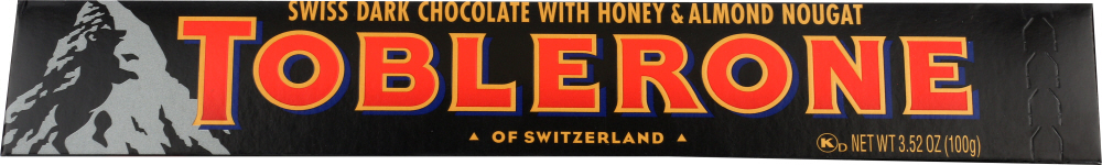 Picture of Toblerone KHFM00019826 3.52 oz Swiss Dark Chocolate with Honey & Almond Nougat