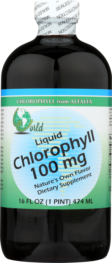 Picture of World Organic KHFM00957118 16 oz Liquid Chlorophyll - 100 mg