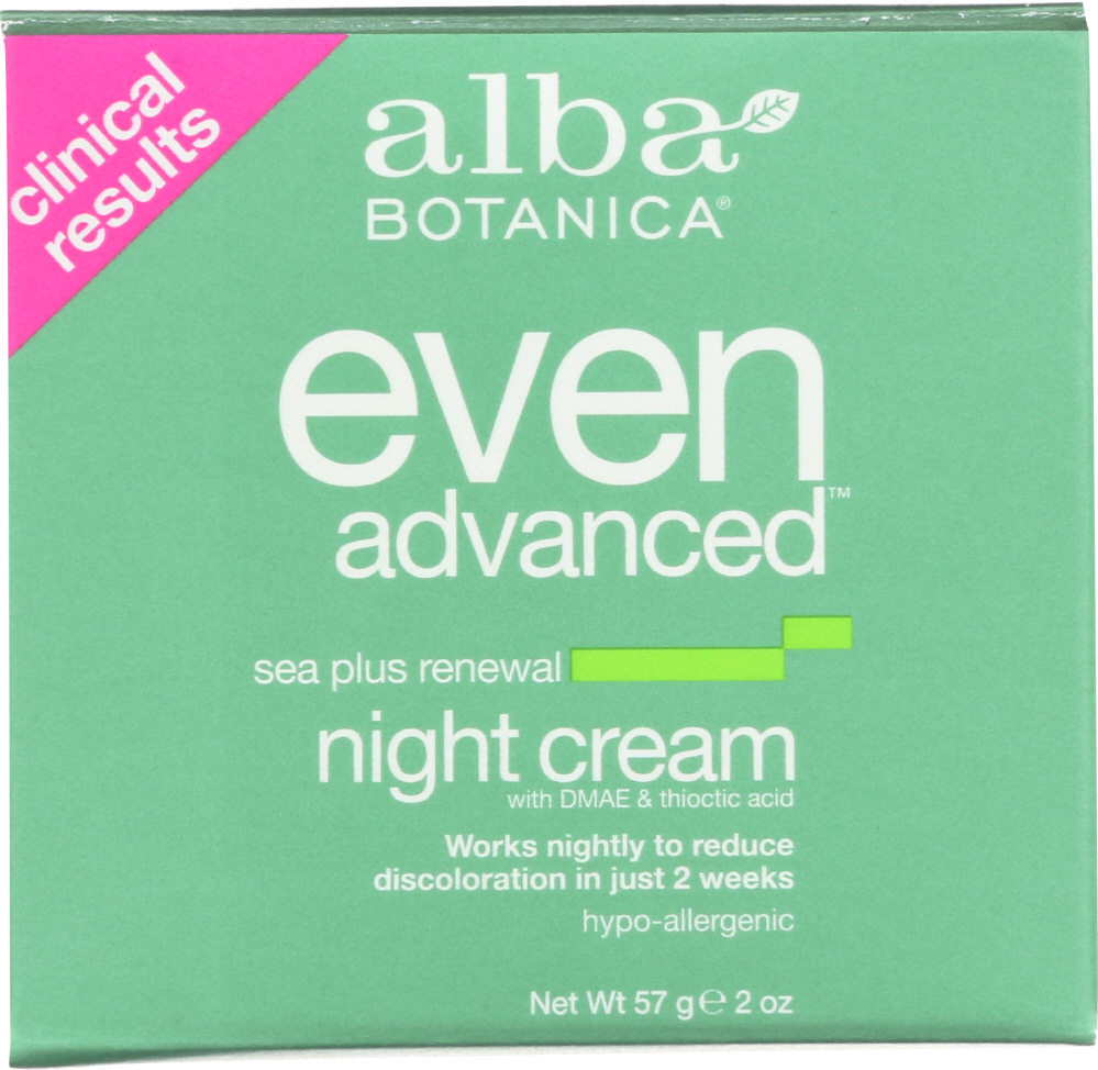 Picture of Alba Botanica KHFM00569889 2 oz Even Advanced Sea Plus Renewal Night Cream