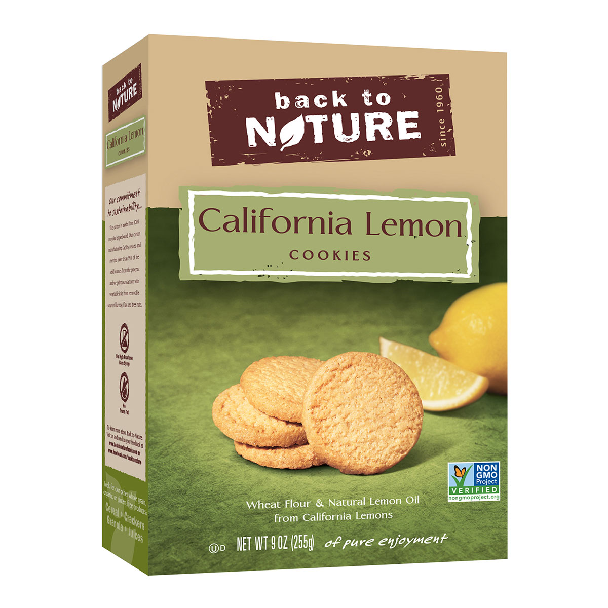 Picture of Back to Nature KHLV00120917 9 oz California Lemon Cookies