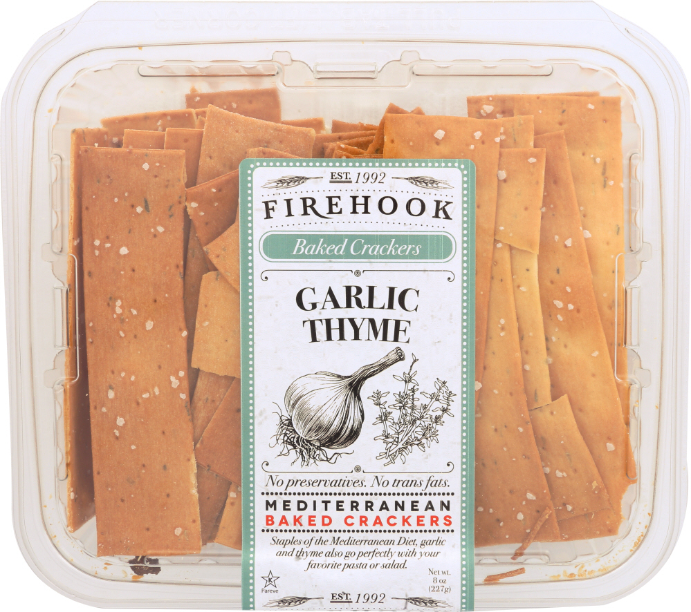 Picture of Firehook KHFM00114912 8 oz Garlic Thyme Baked Cracker