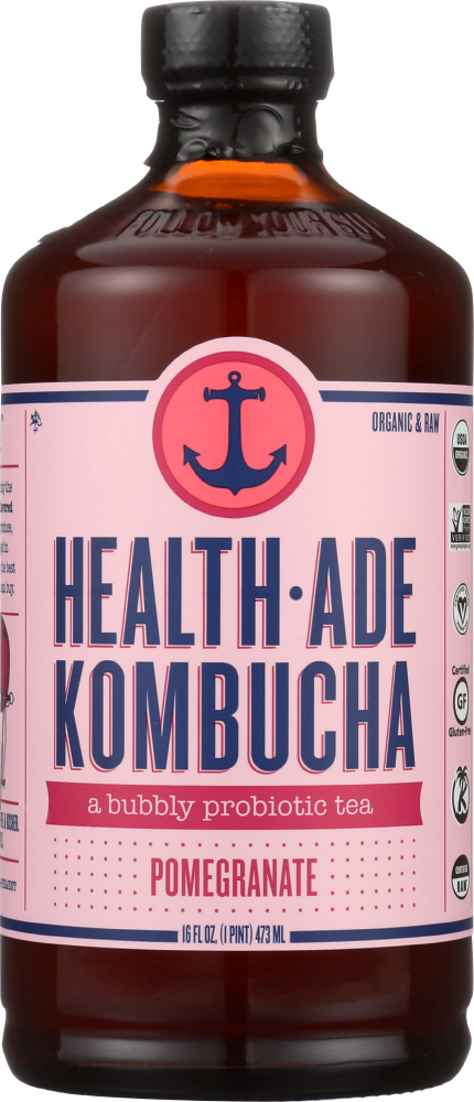 Picture of Health-Ade KHFM00290939 16 oz Pomegranate Kombucha