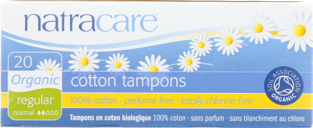 Picture of Natracare KHFM00583096 Organic Cotton Tampons without Applicator - Regular - 20 Tampons