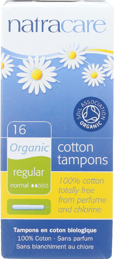 Picture of Natracare KHFM00583351 Organic Cotton Tampons with Applicator - Regular - 16 Tampons
