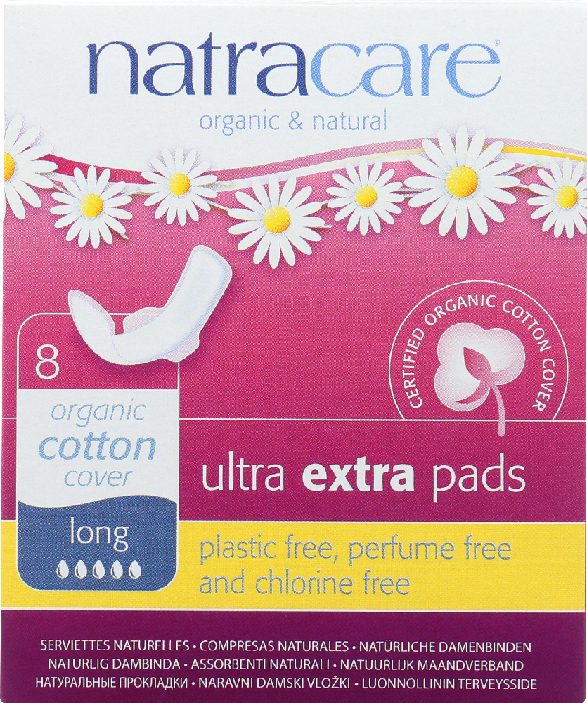 Picture of Natracare KHFM00719062 Ultra Long Extra Pads - 8 Each