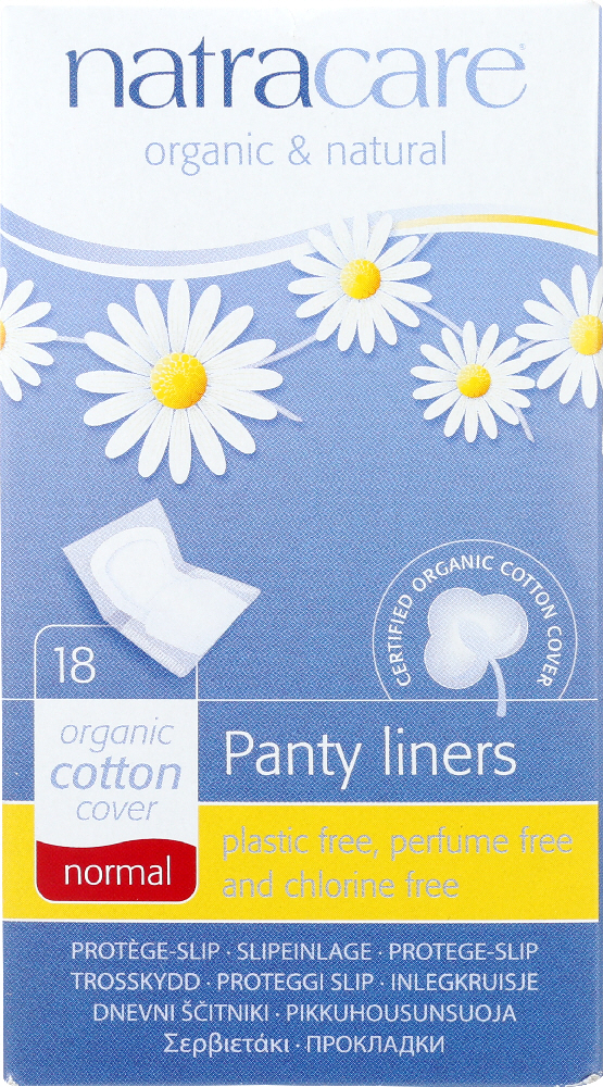 Picture of Natracare KHFM00786442 Organic Cotton Natural Panty Liners - Normal - 18 Count