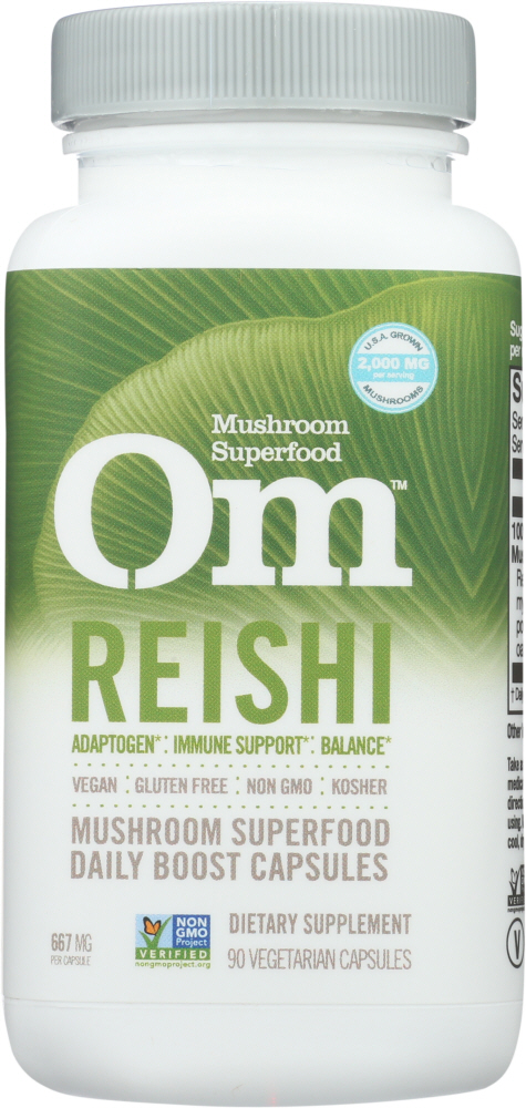 Picture of Om Mushroom Superfoods KHCH00350735 Reishi Daily Boost Capsules - 90 Capsules
