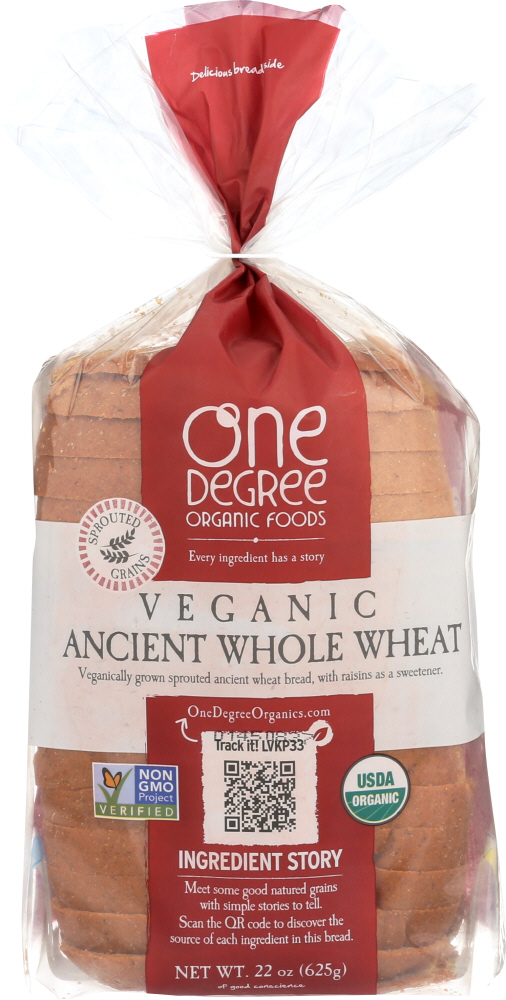 Picture of One Degree KHCH00248294 22 oz Veganic Ancient Whole Wheat Bread