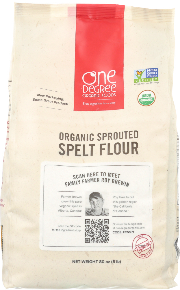 Picture of One Degree KHFM00240267 80 oz Organic Sprouted Spelt Flour