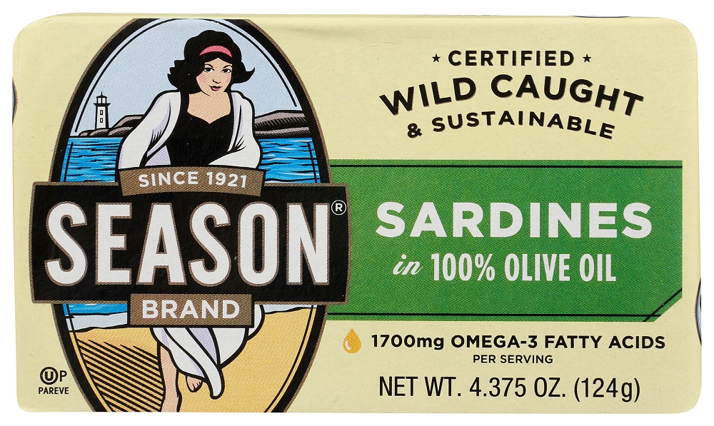 Picture of Seasons KHLV00017780 4.375 oz Sardines in 100 Percent Olive Oil