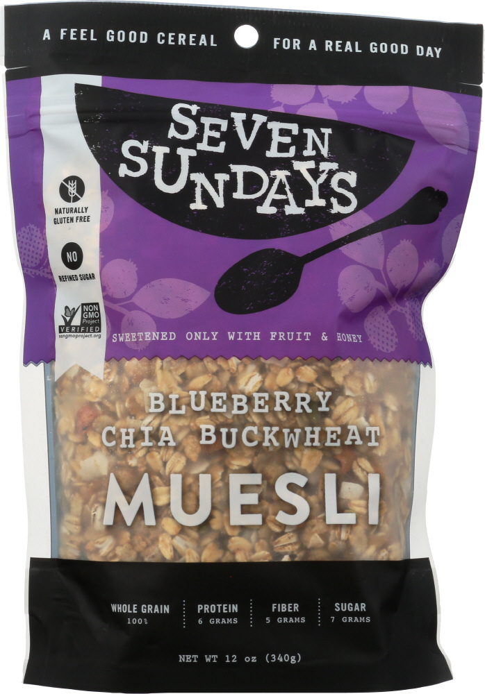 Picture of Seven Sundays KHFM00261130 12 oz Muesli Blueberry Chia Buckwheat