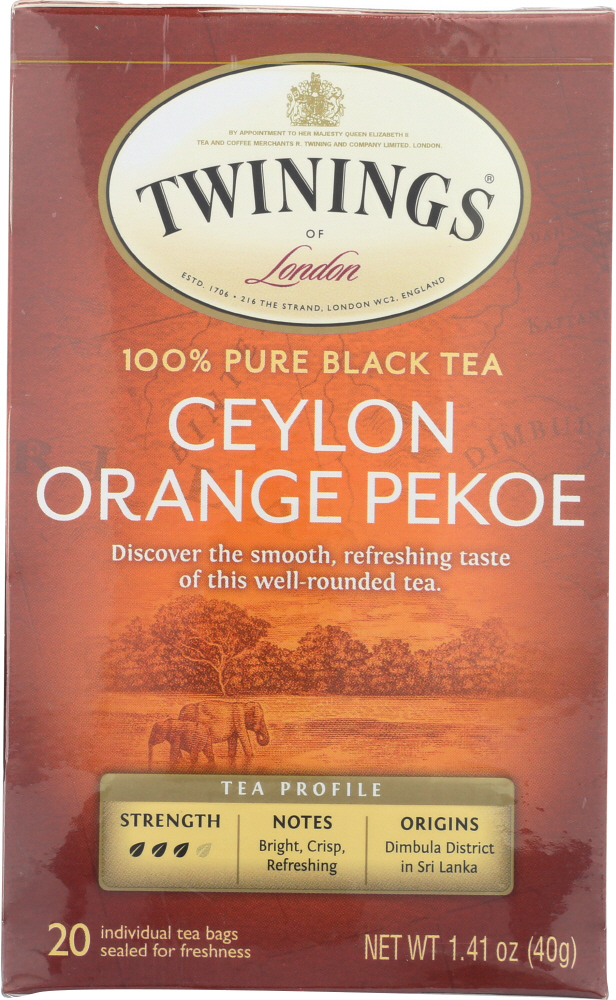 Picture of Twinings KHFM00772103 1.41 oz Origins Ceylon Orange Pekoe Tea - 20 Tea Bags