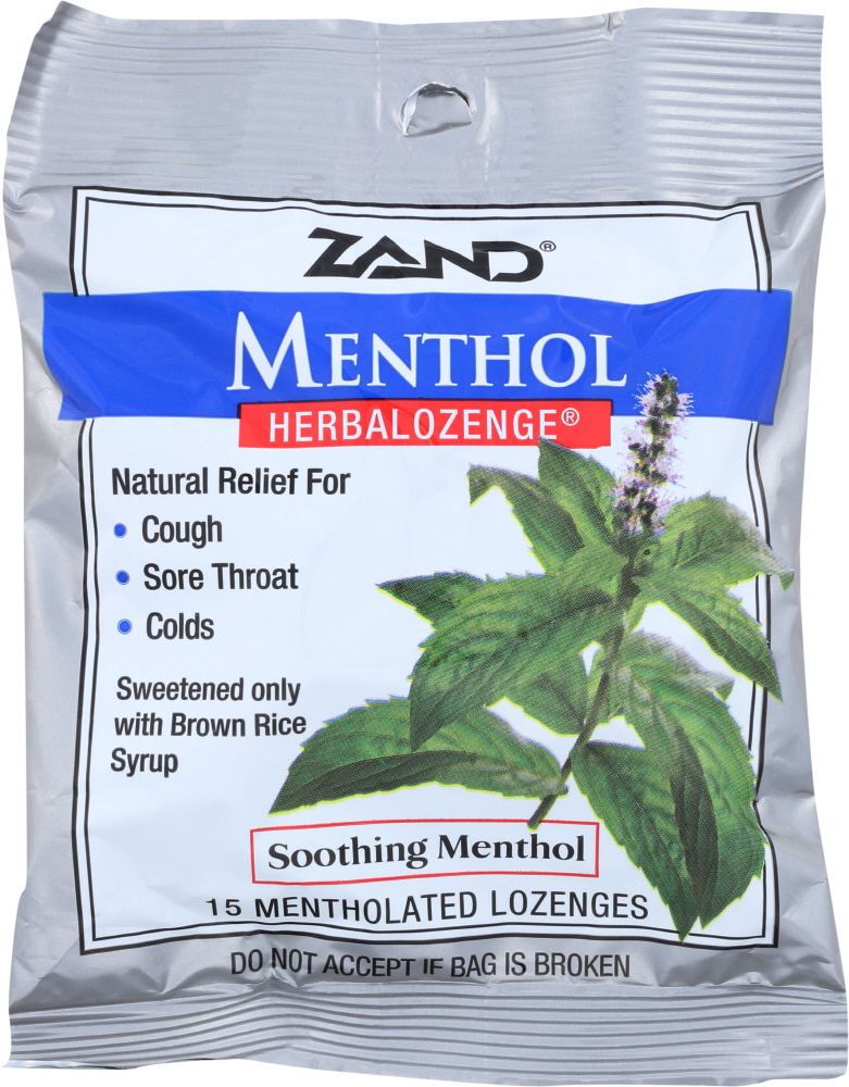 Picture of Zand KHFM00955419 Menthol Herbalozenge Soothing Menthol - 15 Mentholated Lozenges