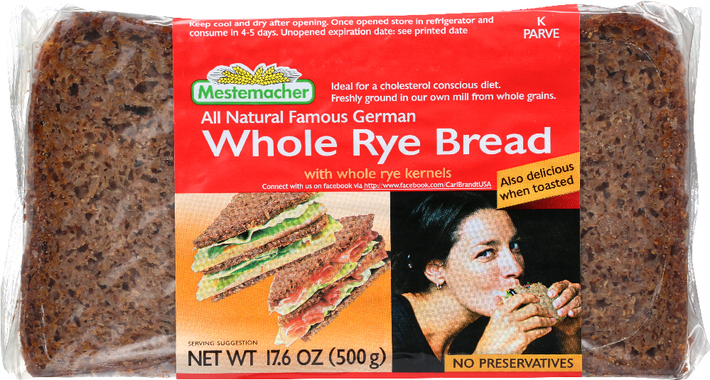 Picture of Mestemacher KHFM00586800 17.6 oz Whole Rye Bread