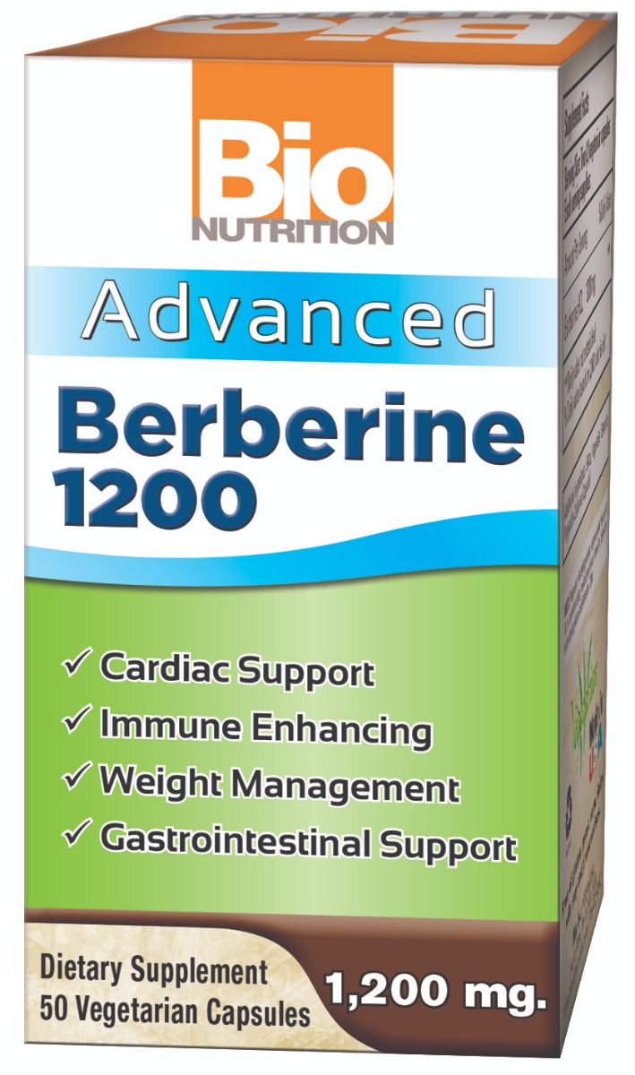 Picture of Bio Nutrition KHLV00276163 Advanced Berberine 1200 Bio Nutrition - 50 Veg Capsules