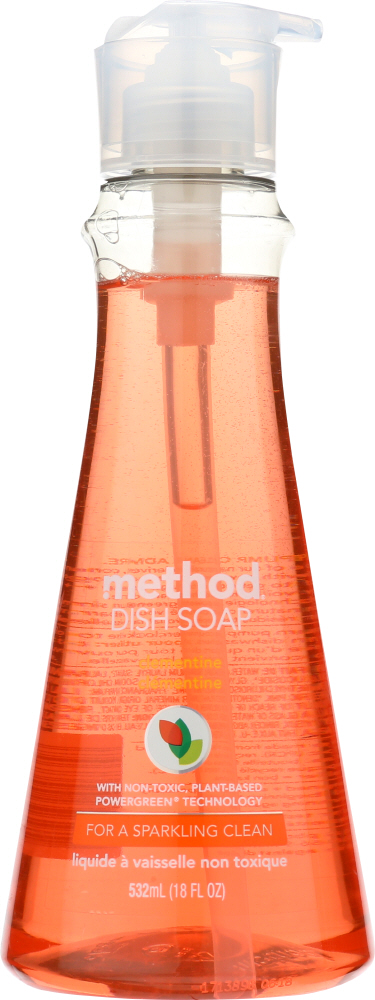 Liquid Clementine Dish Soap - 18 oz - Biodegradable & Grease-Fighting